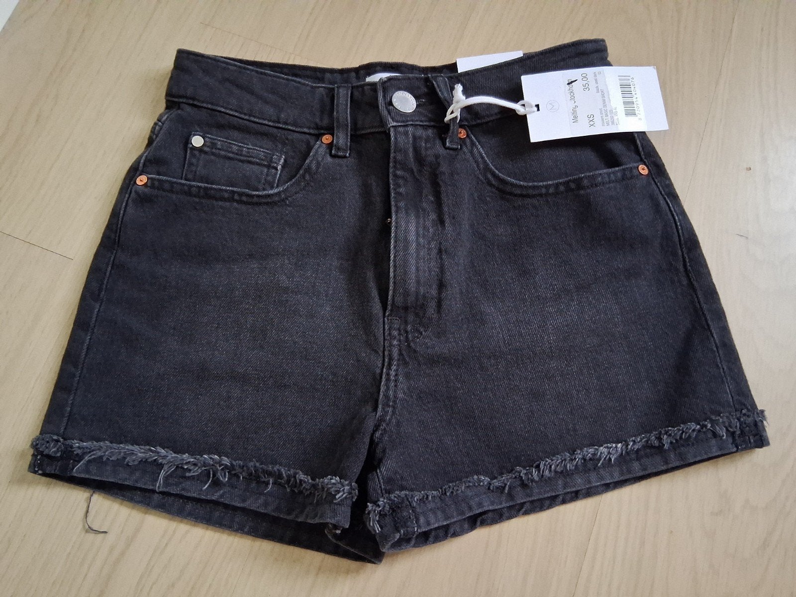 Nieuwe Melting Stockholm denim shorts XXS, Kort, Zwart, Nieuw, Ophalen of Verzenden