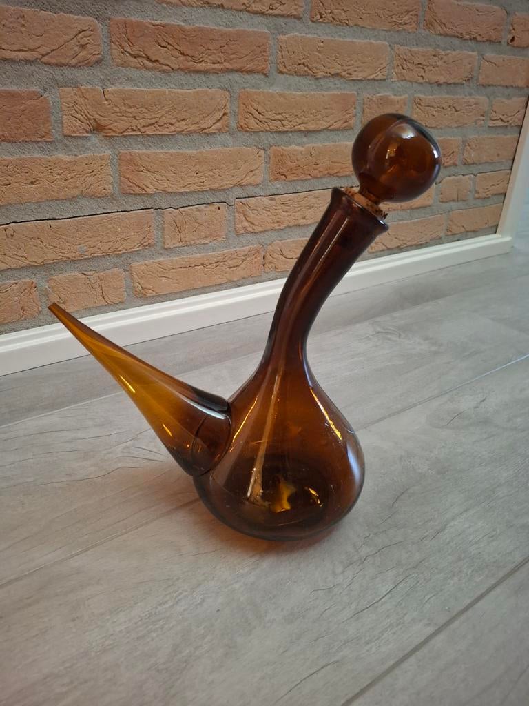 Glazen karaf met kurk en glazen dop, Ophalen