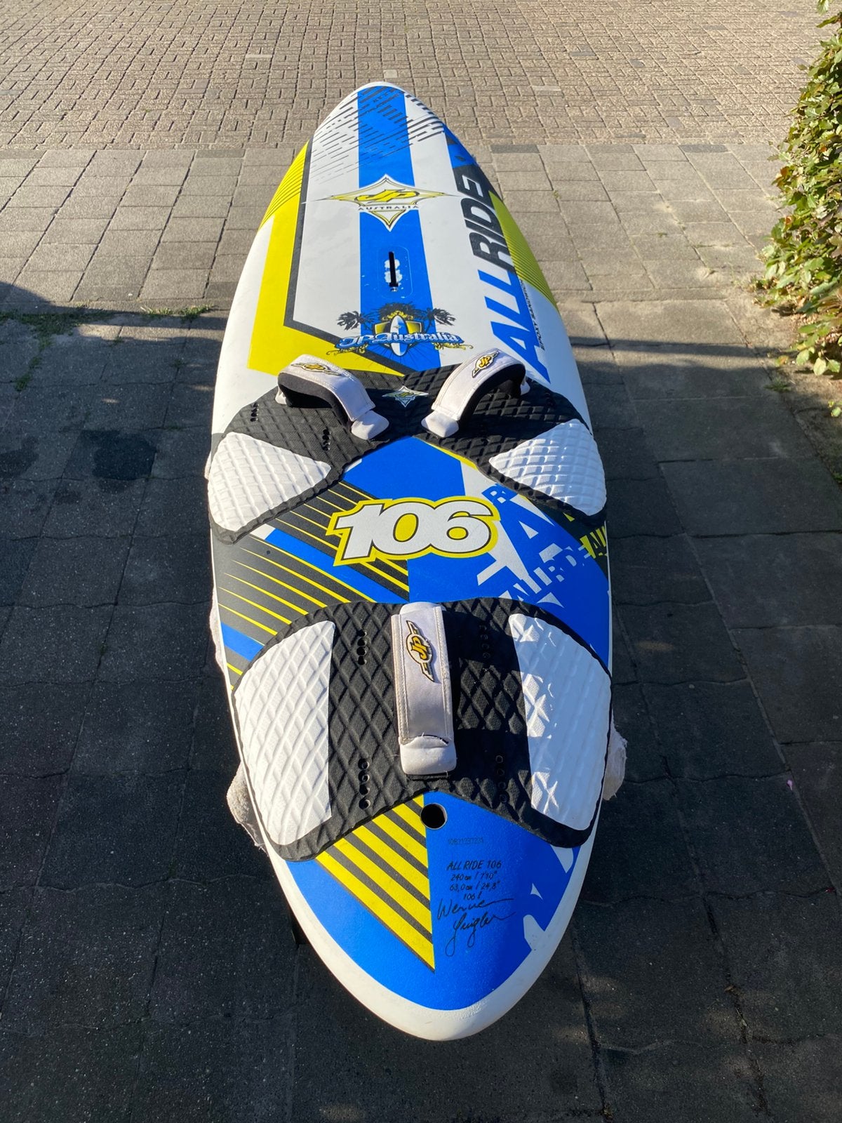 JP All Ride 106 liter met 32cm freeride fin, Ophalen, Minder dan 250 cm, Zo goed als nieuw, Plank