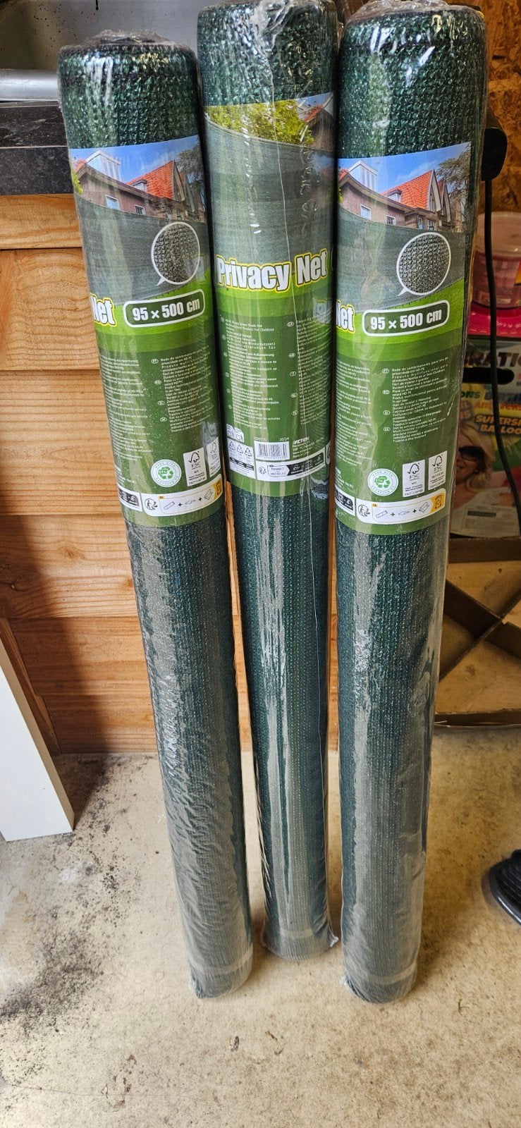 Privacy Net 95x500 cm - Nieuw in verpakking, Kunststof, Nieuw, Ophalen of Verzenden, 3 tot 6 meter