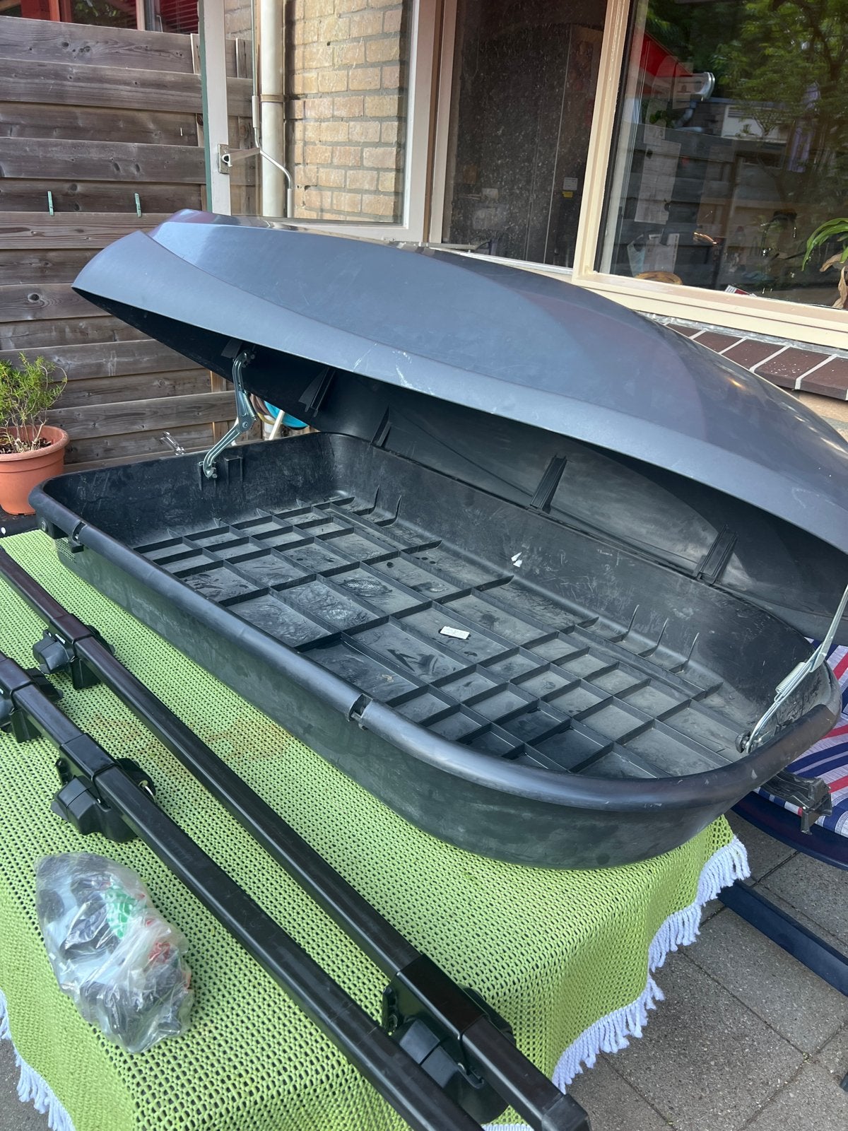 Complete auto dakkoffer met dakdragers, Auto diversen, Dakkoffers, Ophalen, Gebruikt