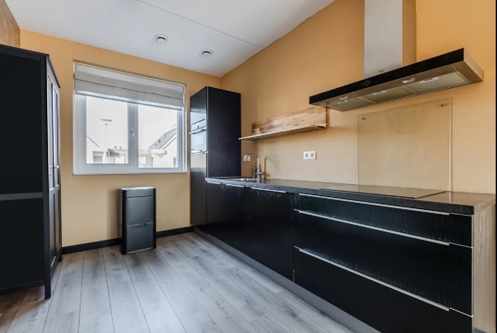 Complete Enkelwandige Keuken, Ophalen, Gebruikt, Zwart, Enkelwandige keuken