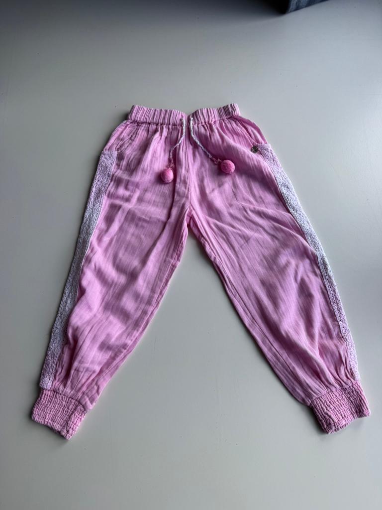 Roze broekje Mim-Pi Maat 116, Kinderen en Baby's, Kinderkleding | Maat 116, Broek, Meisje, Ophalen of Verzenden, Zo goed als nieuw