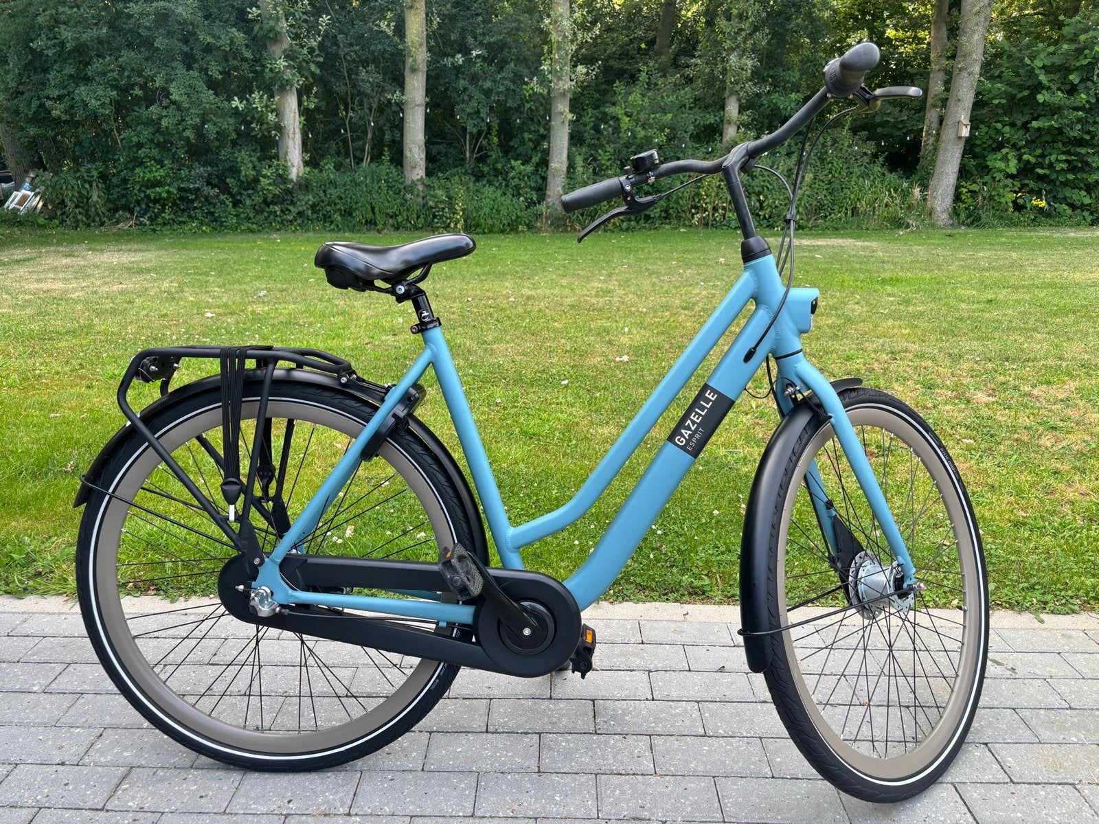Gazelle Esprit damesfiets, framemaat 54, z.g.a.n., Ophalen, 53 tot 56 cm, Velgrem, Versnellingen