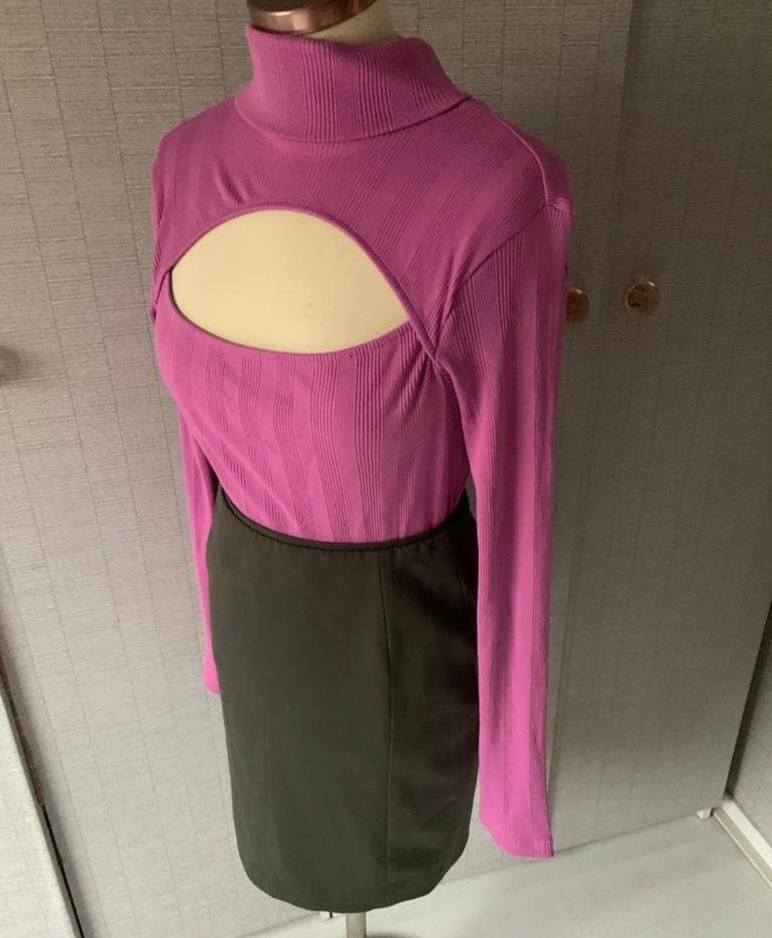 Rokje en coltruitje maat 38, Kleding | Dames, Maat 38/40 (M), Ophalen of Verzenden, Zo goed als nieuw, Lange mouw