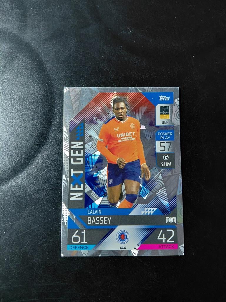 Calvin bassey (rangers/afc ajax) next gen topps, Ophalen of Verzenden, Nieuw, Ajax, Spelerskaart