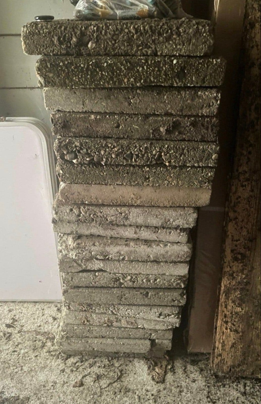 Gebruikte straatstenen 30x30 cm, Tuin en Terras, Ophalen, Gebruikt, Beton, Terrastegels