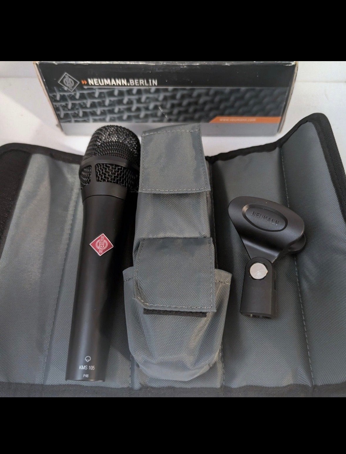 Neumann KMS 105 Condensator, Ophalen of Verzenden, Zo goed als nieuw, Zangmicrofoon, Draadloos