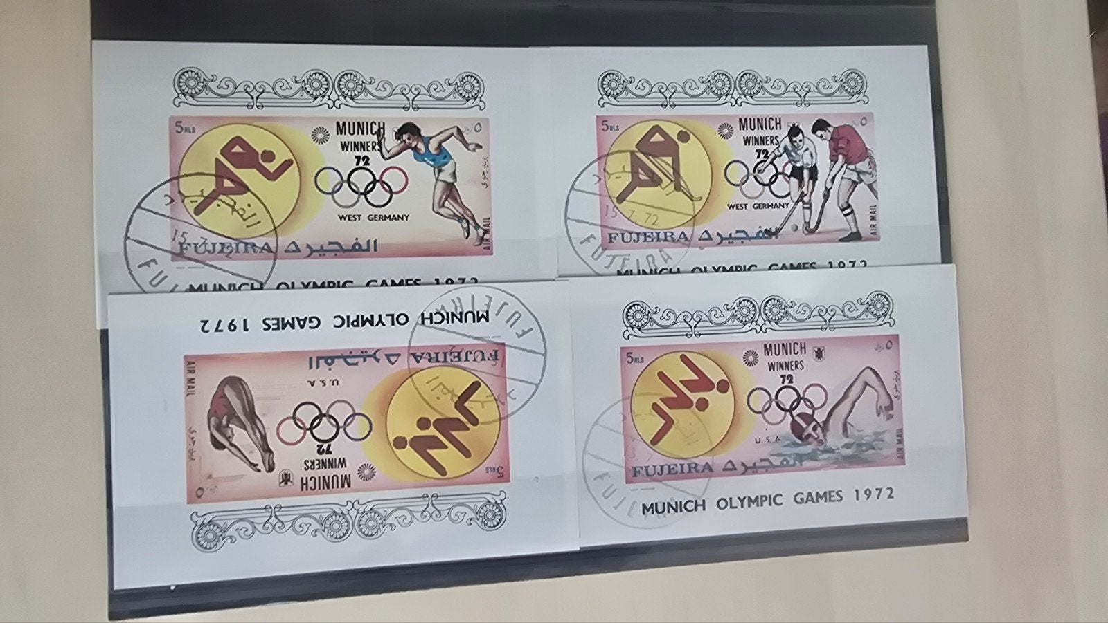 Olympische Spelen München 1972 postzegels - Fujairah, Ophalen of Verzenden, Gestempeld
