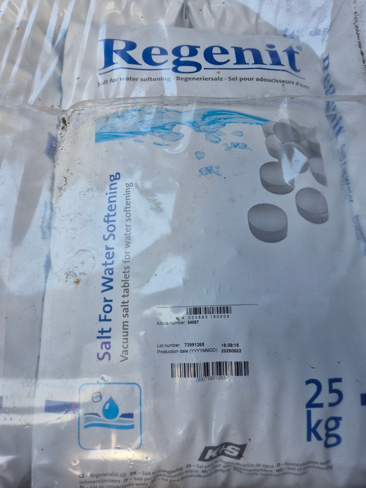 Regenit onthardingszout tabletten, Ophalen, Nieuw