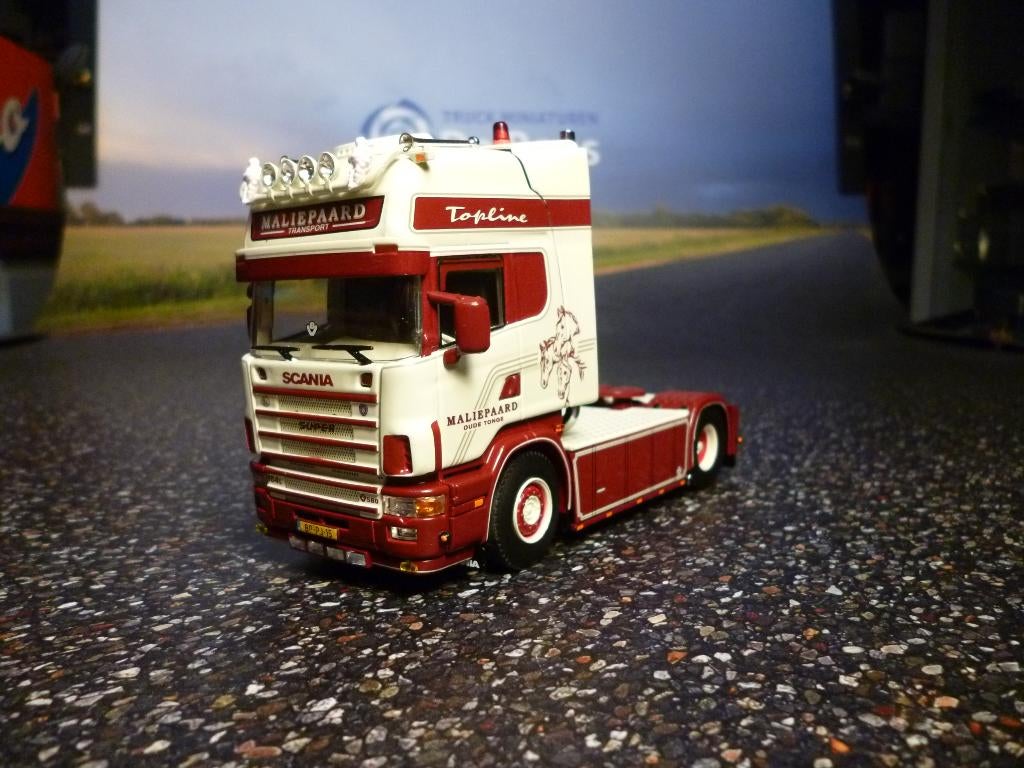 WSI Scania R4 Maliepaard met certificaat, Ophalen of Verzenden, Nieuw, Bus of Vrachtwagen, Wsi