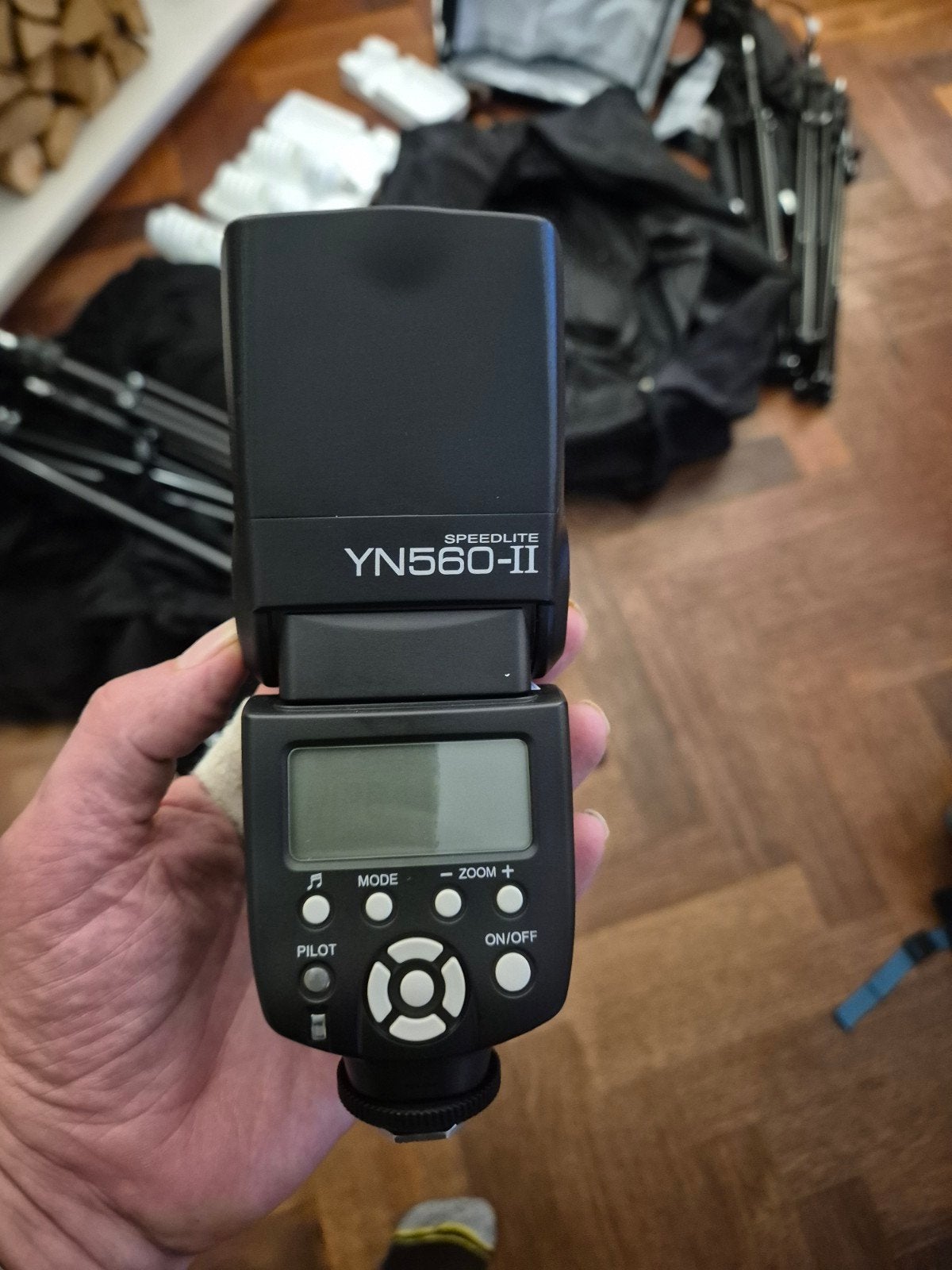 Yongnuo YN560-II Speedlite flitser met studioverlichting set, Ophalen, Yongnuo, Externe flitser, Draadloos