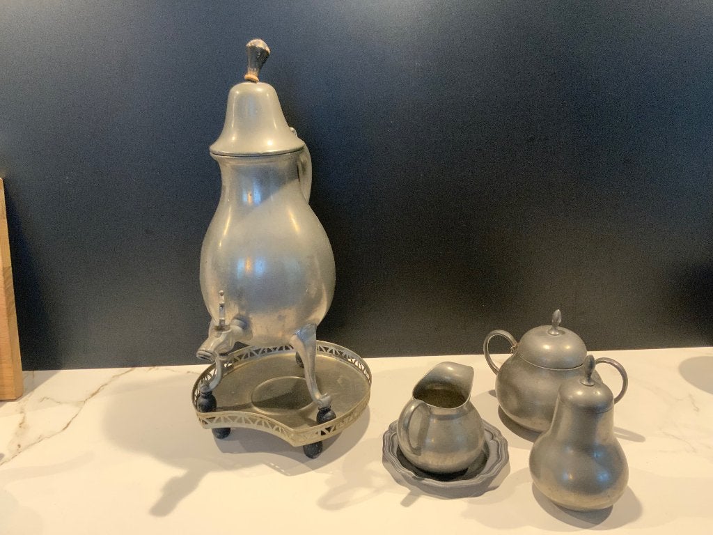 Tinnen koffiepot, Antiek en Kunst, Ophalen of Verzenden
