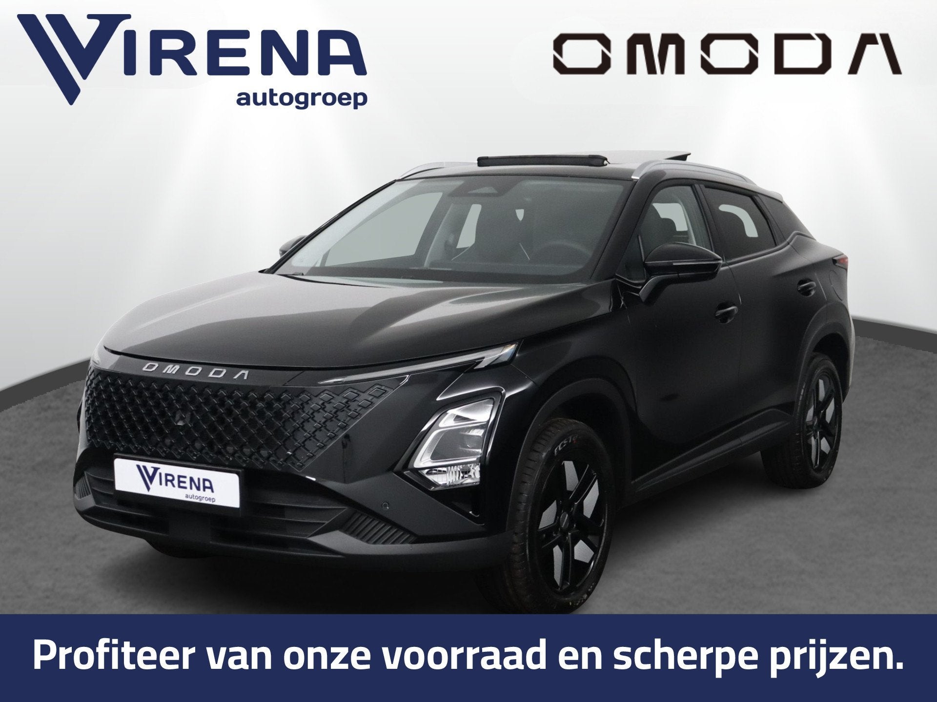 Omoda 5 SHS-H 1.6 T-GDi Premium - Registratie voordeel! - Ka, Auto's, Overige brandstoffen, Zwart, SUV of Terreinwagen, 750 kg