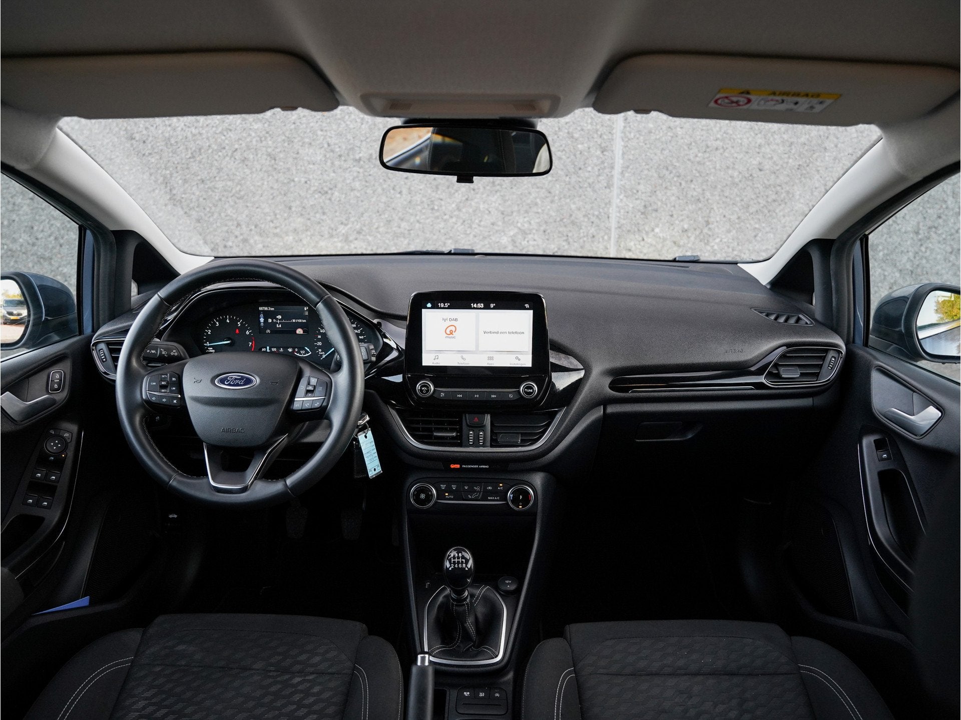 Ford Fiesta 100pk EcoBoost Titanium |Climate Control |Apple, Auto's, Voorwielaandrijving, Gebruikt, Blauw, 49 €/maand