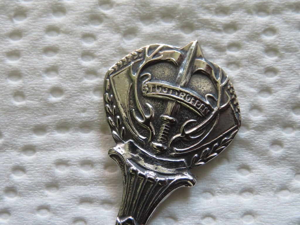 Militaria Lepeltje Embleem Reg. Stoottroepen Prins Bernhard, Verzenden, Zo goed als nieuw, Overige materialen, Bestek