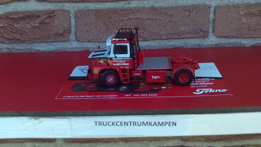 Tekno  Scania  141  Torpedo  van  Dellemans., Ophalen of Verzenden, Nieuw, Bus of Vrachtwagen, Tekno