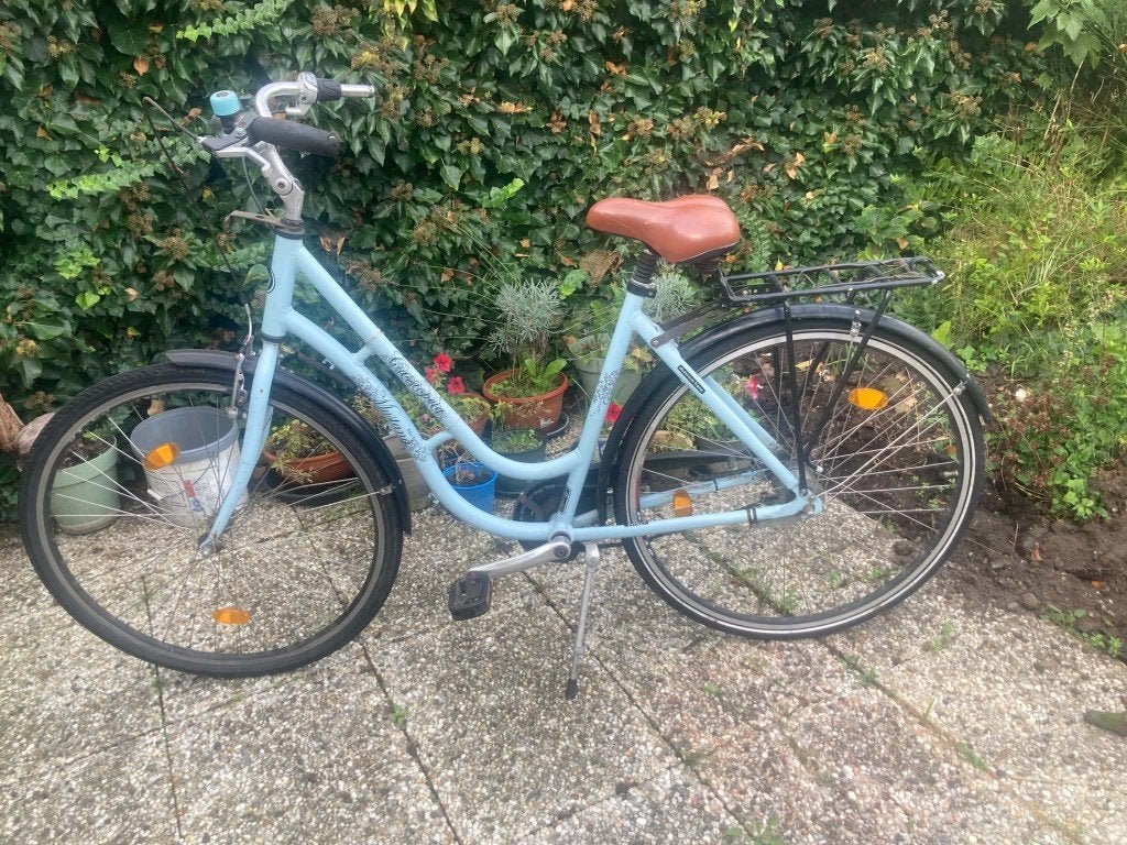 Comfortabele Deense damesfiets 28 inch - rijdt goed, Gebruikt, Versnellingen, 50 tot 53 cm, Schijfrem