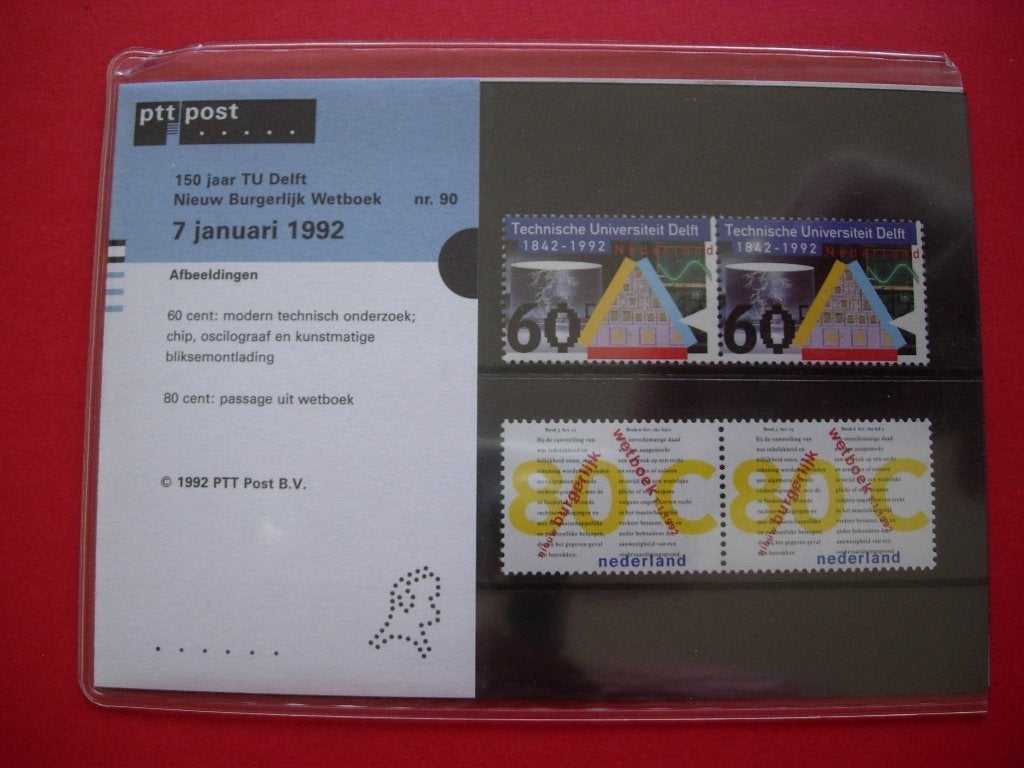 NL Postzegelmapje nr. 90 1991 Bieden, Postzegels en Munten, Postzegels | Nederland, Verzenden, Na 1940, Postfris