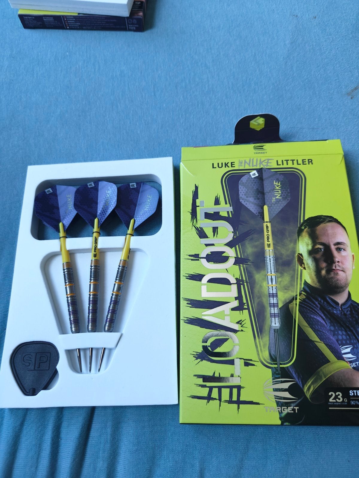 Luke littler darts (licht gebruikt), Sport en Fitness, Darts, Ophalen of Verzenden, Zo goed als nieuw, Pijlen
