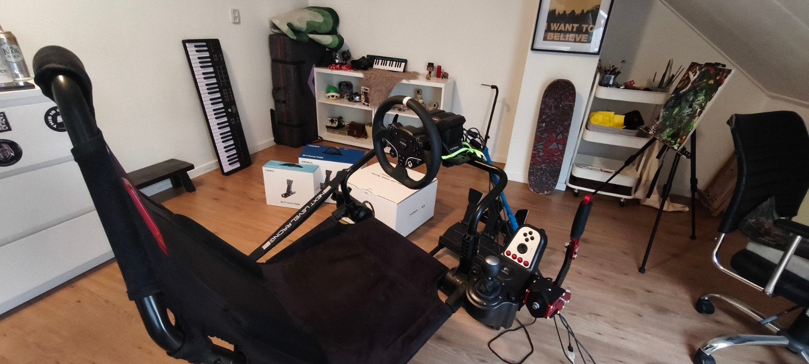 Playseat, Moza R3 Bundel met Logitech H-shifter, Ophalen, Overige merken, Zo goed als nieuw