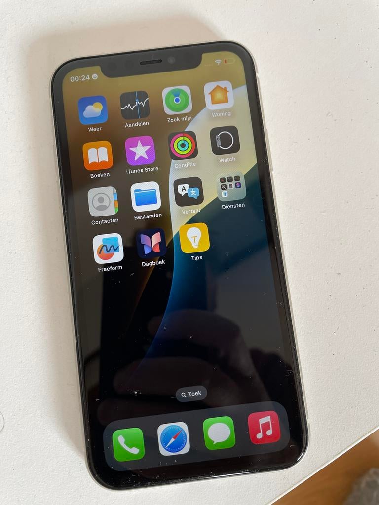iPhone 11 128GB - zeer goede staat, 128 GB, Wit, Zo goed als nieuw, 76 %