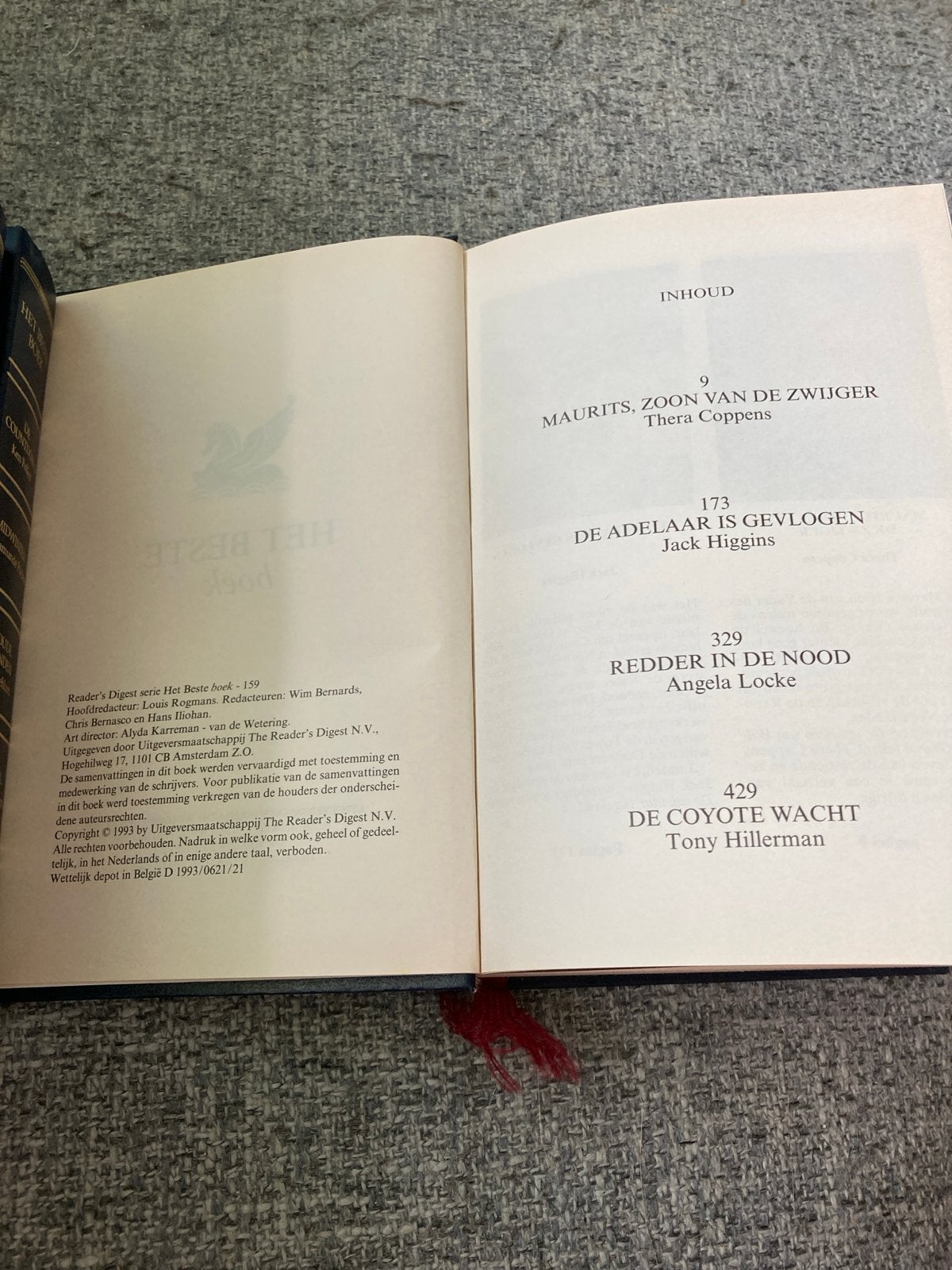 Reader's Digest Het Beste Boek - 159 (1993), Boeken, Literatuur, Gelezen, Nederland, Ophalen of Verzenden
