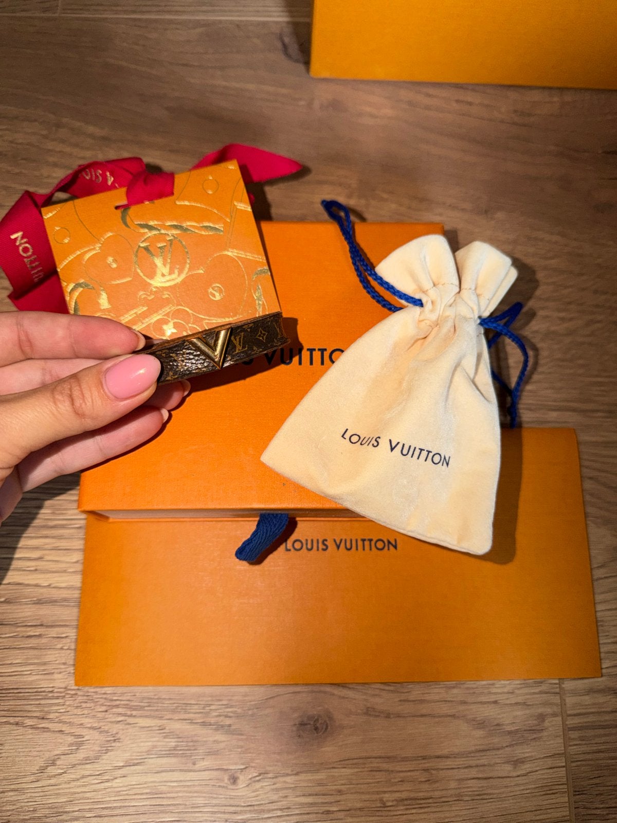 Louis Vuitton Armband, Sieraden, Tassen en Uiterlijk, Armbanden, Ophalen, Zo goed als nieuw, Bruin, Leer