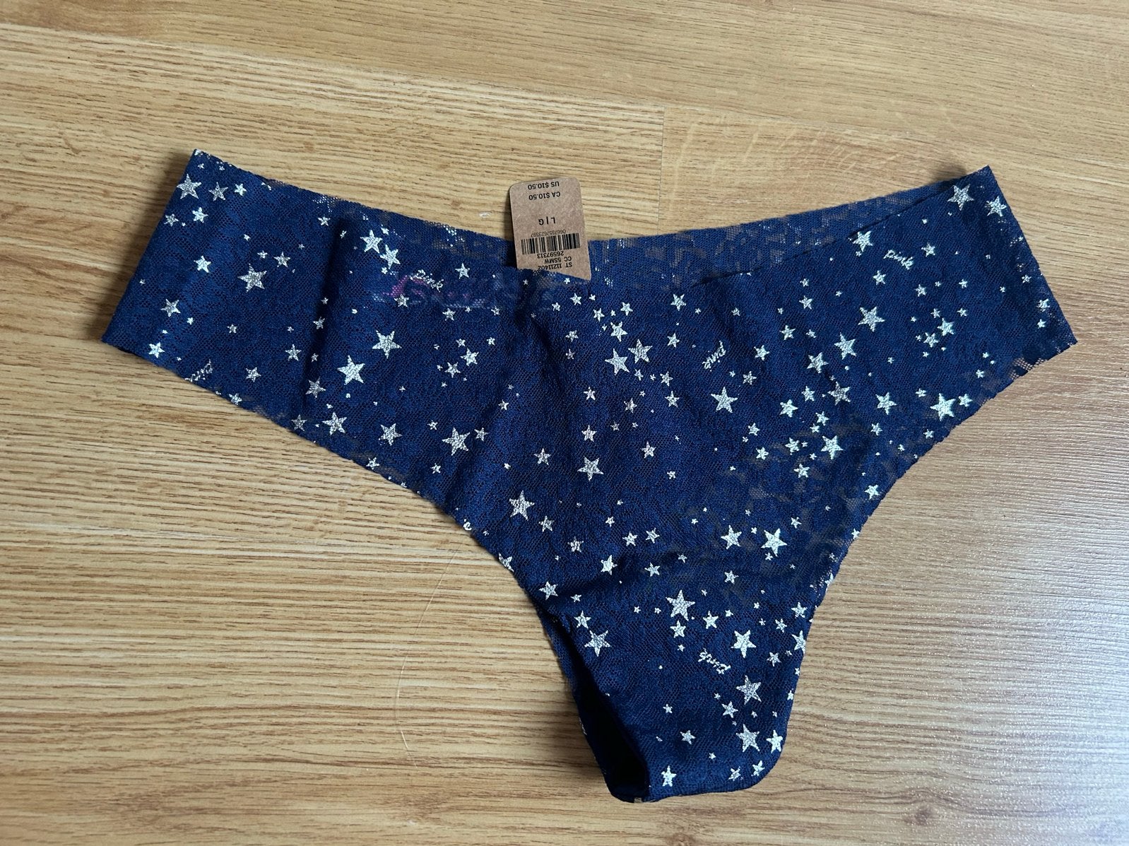 Victoria's Secret PINK String met sterrenprint, Ophalen of Verzenden, Blauw, String