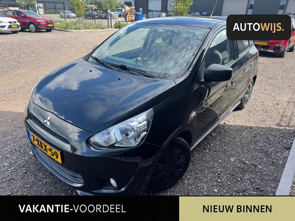 Mitsubishi Space Star 1.0 Inform|NL AUTO|APK 2027|AIRCO|KOOP, Zwart, Handgeschakeld, Mitsubishi, 999 cc