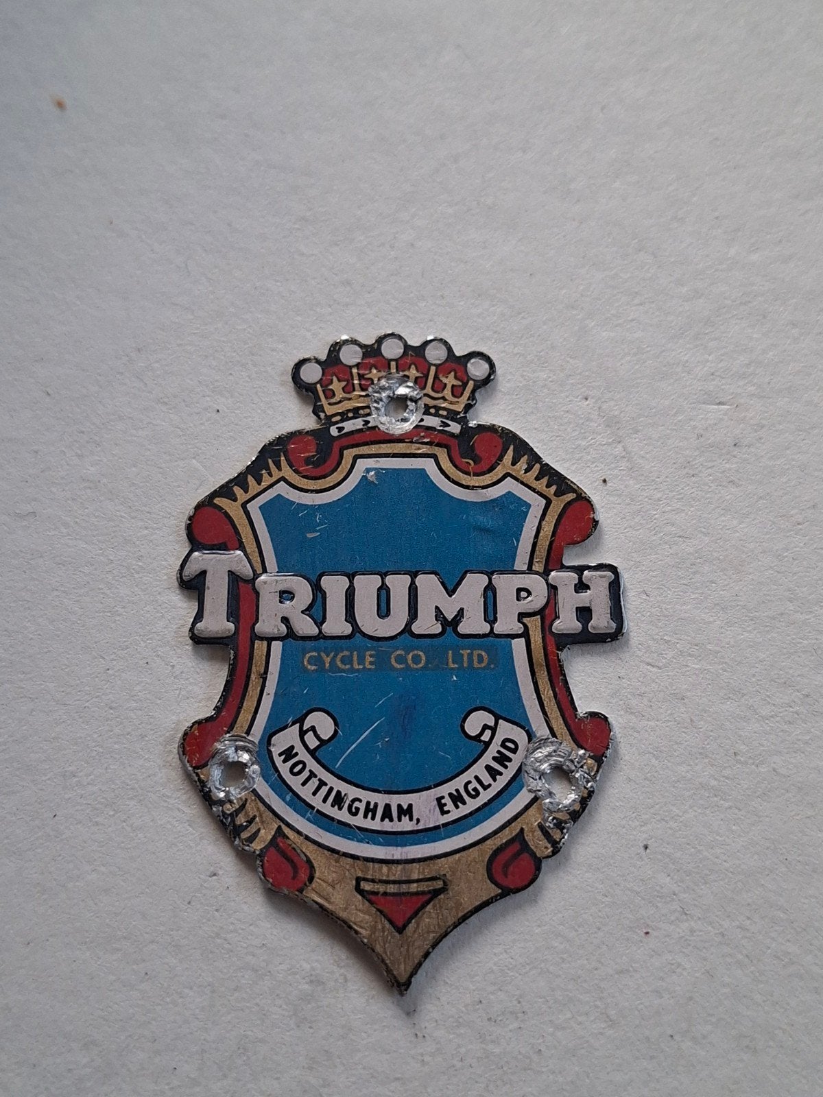 FIETSPLAATJE TRIUMPH, Fietsen en Brommers, Ophalen of Verzenden, Gebruikt