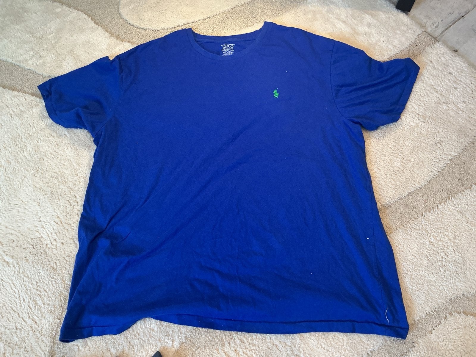 Prachtig Blauw Ralph Lauren T-shirt - Maat XXL, Ophalen of Verzenden, Zo goed als nieuw, Overige maten, Blauw
