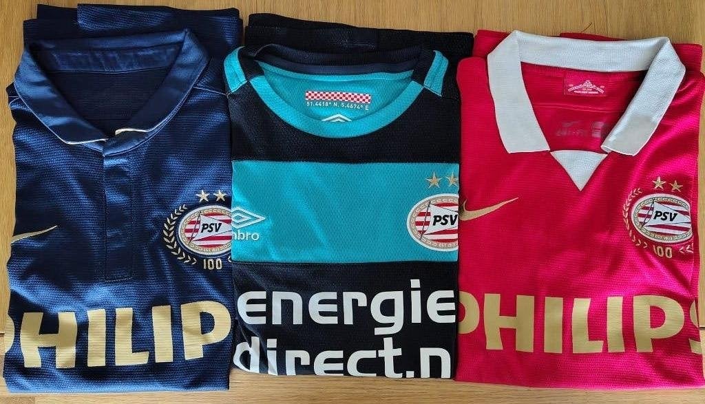 PSV Voetbalshirts, Kleding | Heren, Sportkleding, Maat 52/54 (L), Meerkleurig, Ophalen of Verzenden, Gedragen