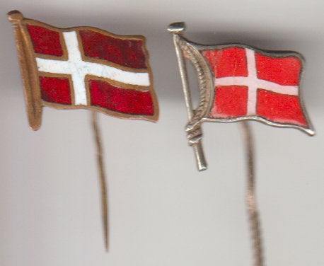 Noorse vlag 2 diverse vintage emaille, Verzenden, Zo goed als nieuw, Overige onderwerpen