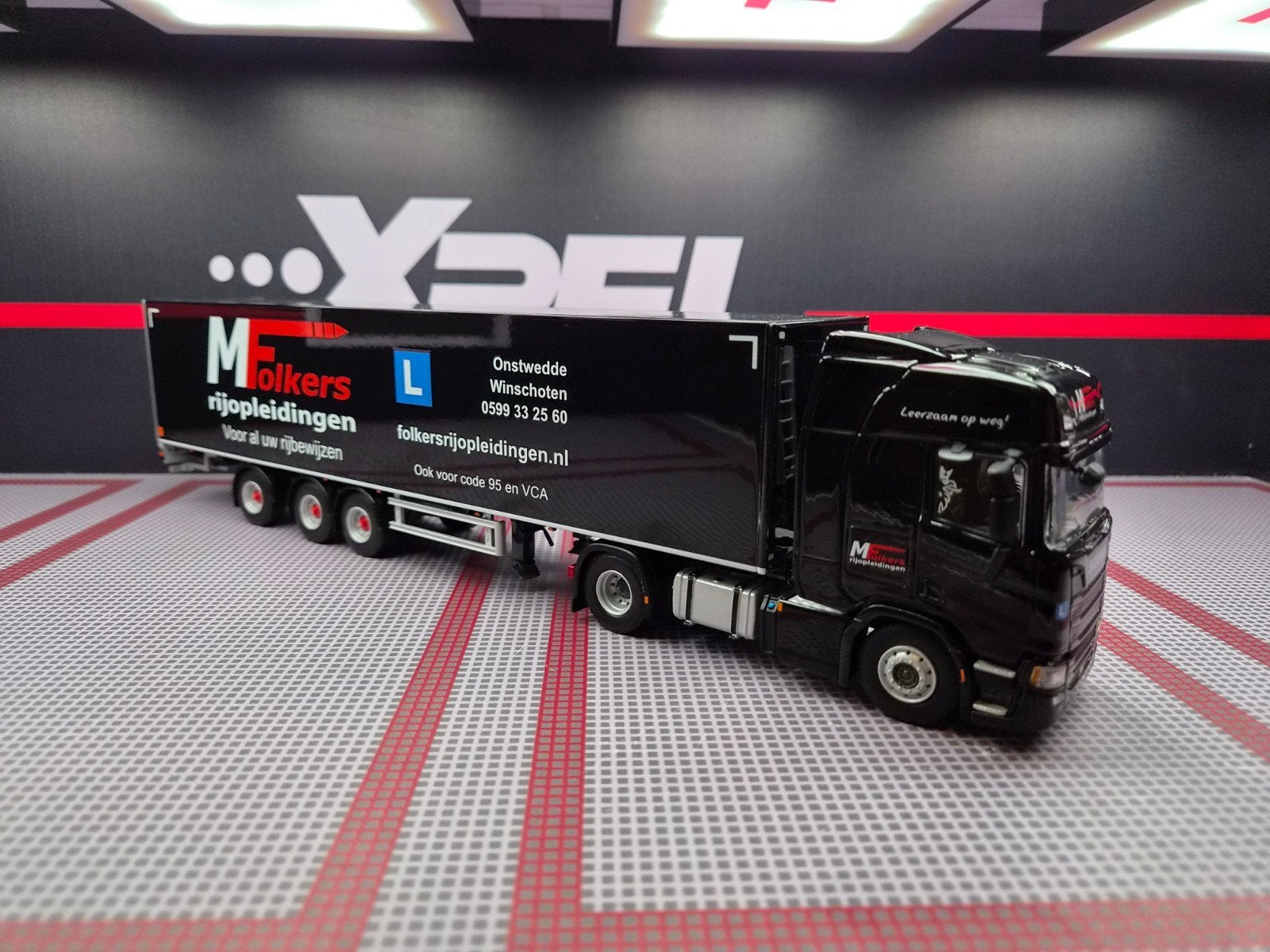 1/50 Scania R450 Folkers Rijopleidingen Winschoten/Onstwedde, Ophalen of Verzenden, Zo goed als nieuw, Bus of Vrachtwagen, Wsi