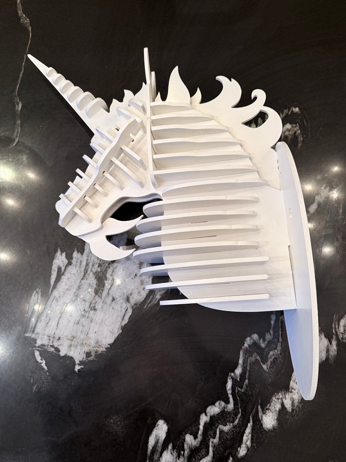 Houten unicorn - wandobject, Ophalen, Gebruikt, Hout, Wandbord of Wandpaneel