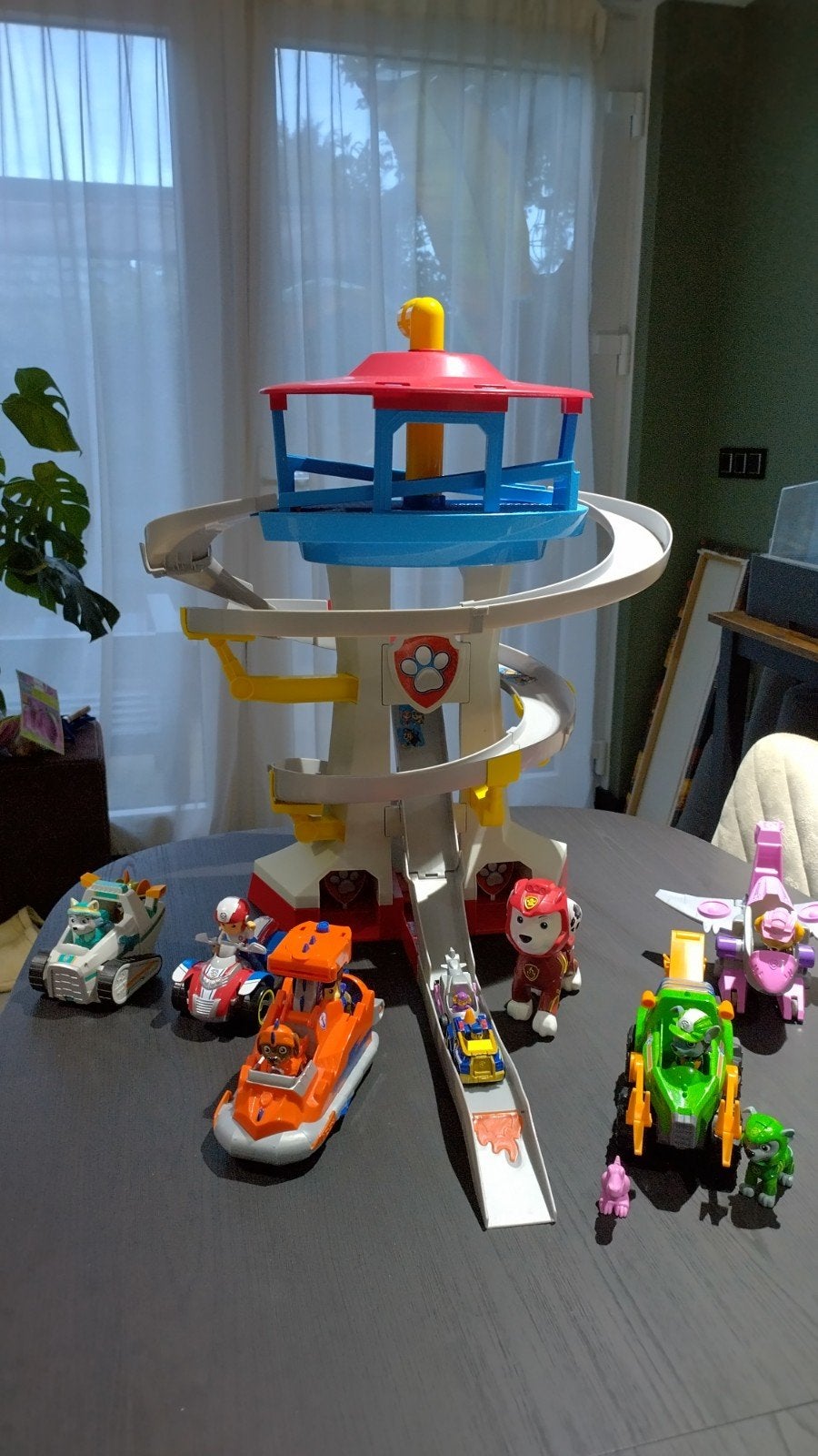 Paw Patrol Uitkijktoren met Voertuigen en Figuren, Ophalen, Gebruikt, Jongen of Meisje