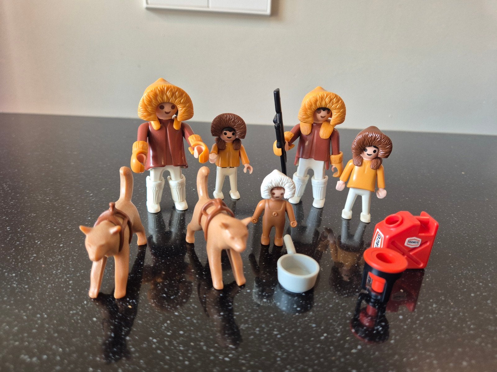 Vintage Playmobil Eskimo Set 3465 met Figuren en Dieren, Gebruikt, Complete set, Figuren, Historisch
