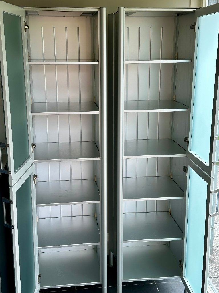 Bulthaup System 20 keukenkast servieskast set van 2 stuks, Ophalen, 195 cm, Grijs, Overige materialen