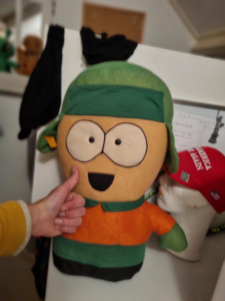 Grote vintage Kyle pop South Park met gebruikerssporen, Gebruikt, Overige merken, Overige karakters, Overige typen