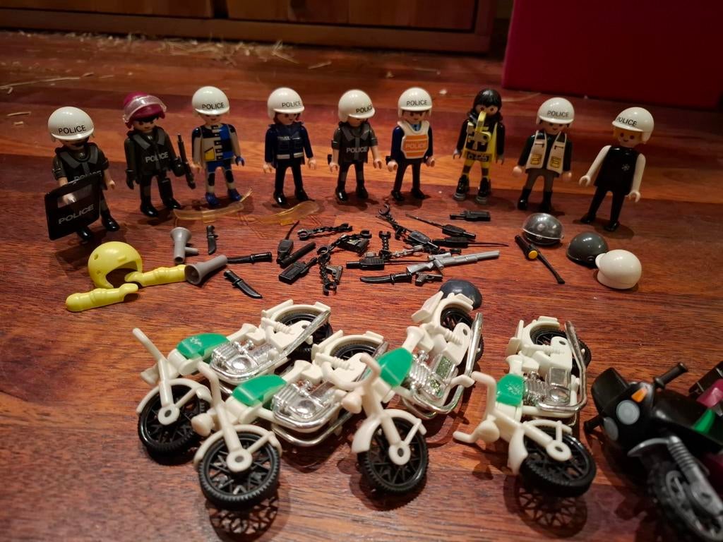 Playmobil Politie Set met Figuren en Motoren, Ophalen, Gebruikt, Los playmobil