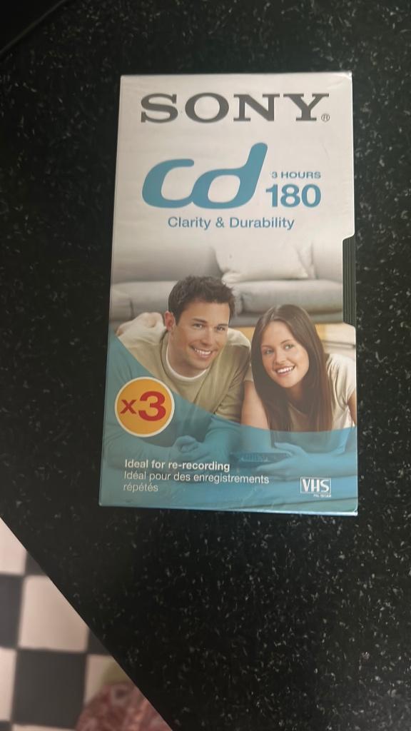 Sony vhs dvd cd 180 3 uur nieuw voor 7,50, Alle leeftijden, Ophalen of Verzenden, Nieuw in verpakking, Overige genres
