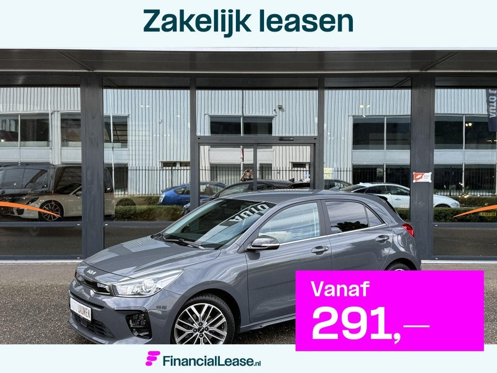 Kia Rio 1.0 T-GDi GT-Line 100 PK 17 inch Navi Camera DAB App, Voorwielaandrijving, 101 pk, Gebruikt, Leder en Stof
