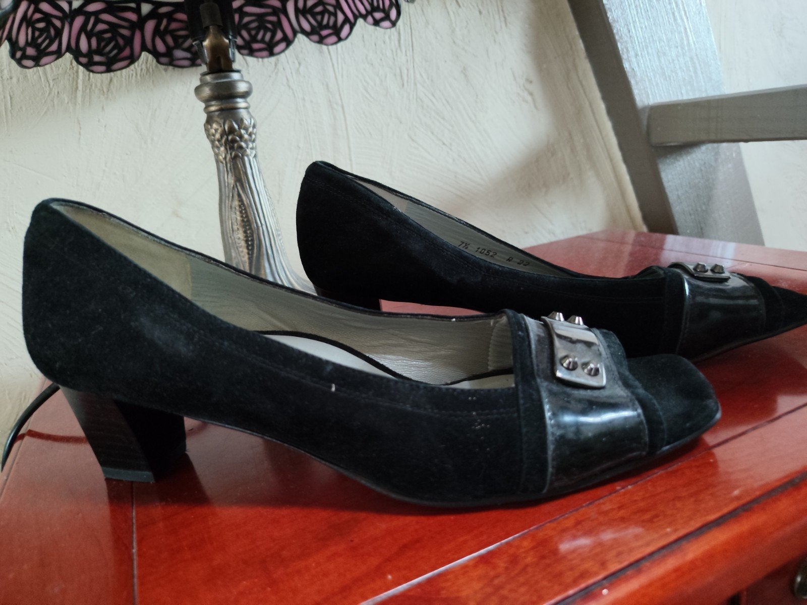 Alexandria zwarte elegante pumps 40,5., Ophalen of Verzenden, Zo goed als nieuw, Zwart