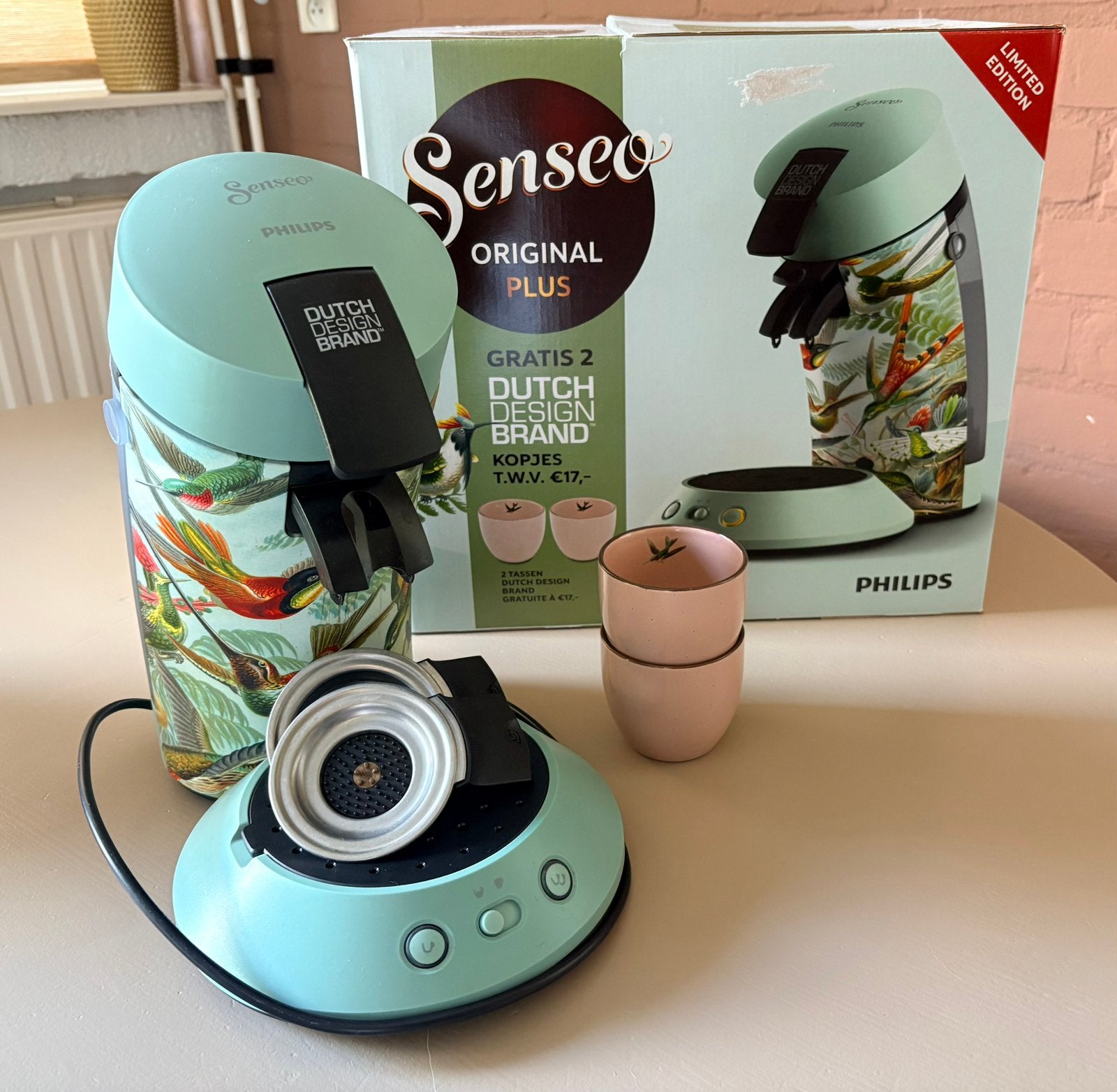 Koffiezetapparaat Senseo Original Plus Limited Edition, Ophalen, Zo goed als nieuw, Koffiemachine