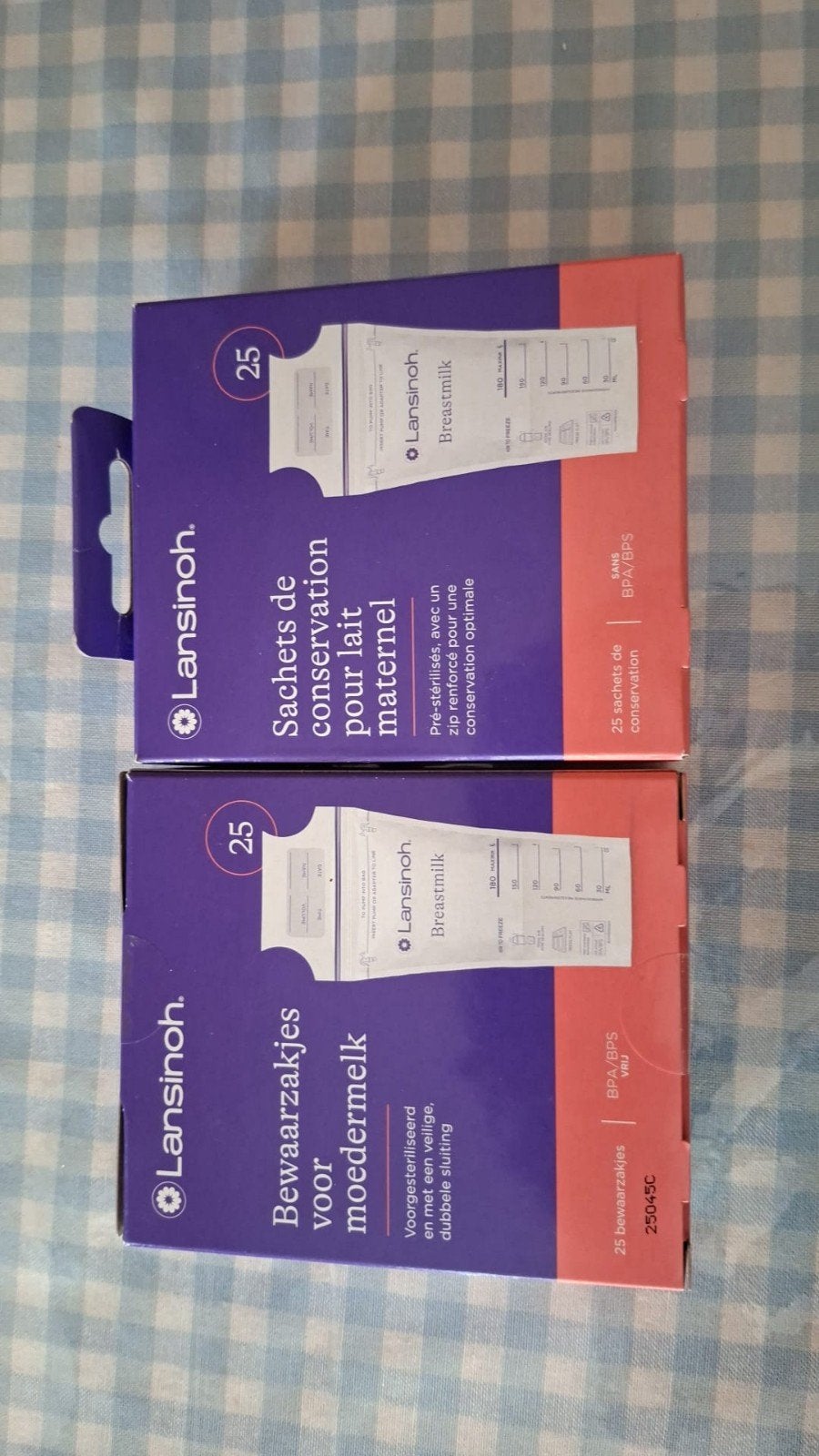 Lansinoh Moedermelk Bewaarzakjes - 2x25 stuks, Ophalen of Verzenden