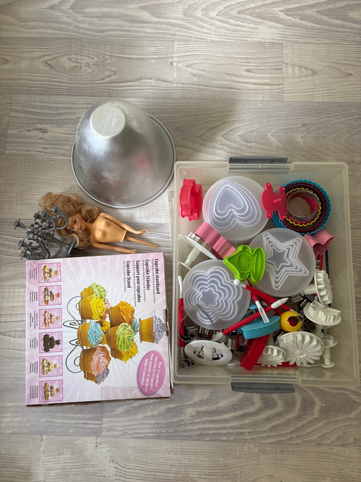 Bak- en decoratieset voor cupcakes en taarten, Ophalen of Verzenden, Gebruikt, Taarten of Cupcakes, Overige typen