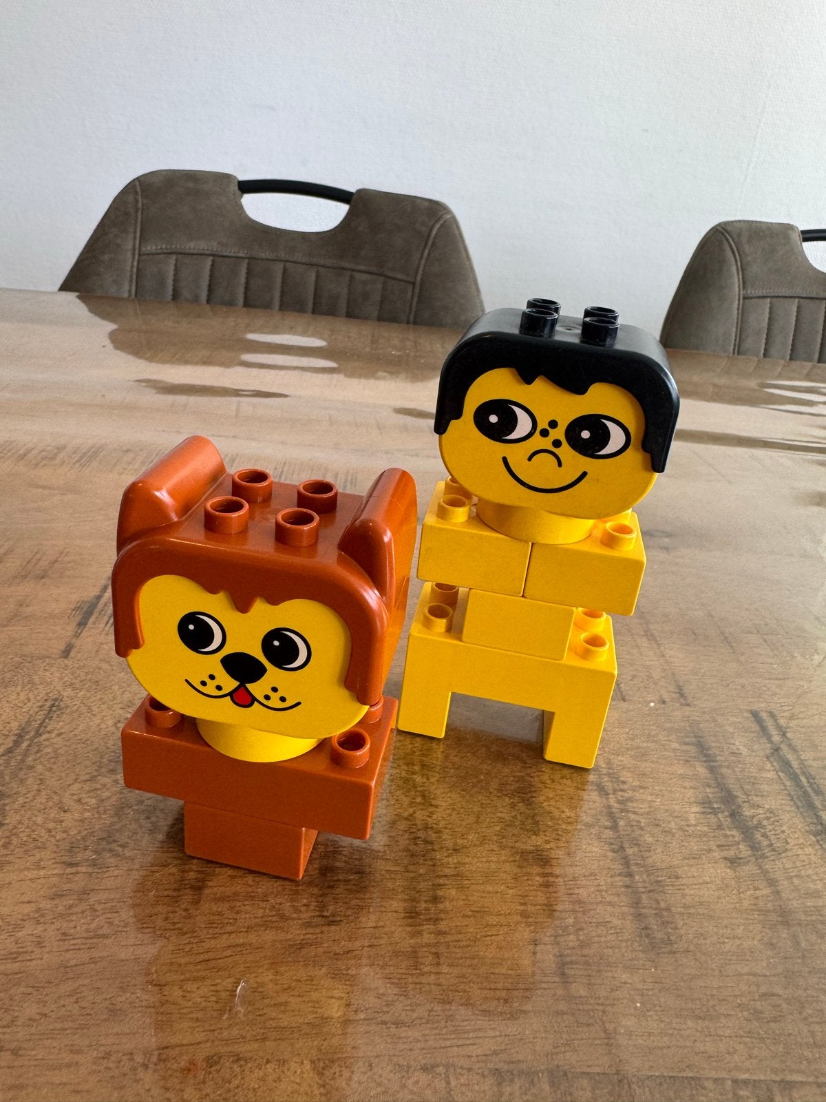 Duplo Leeuw en Jongen Bouwblokken, Ophalen of Verzenden, Gebruikt, Overige merken