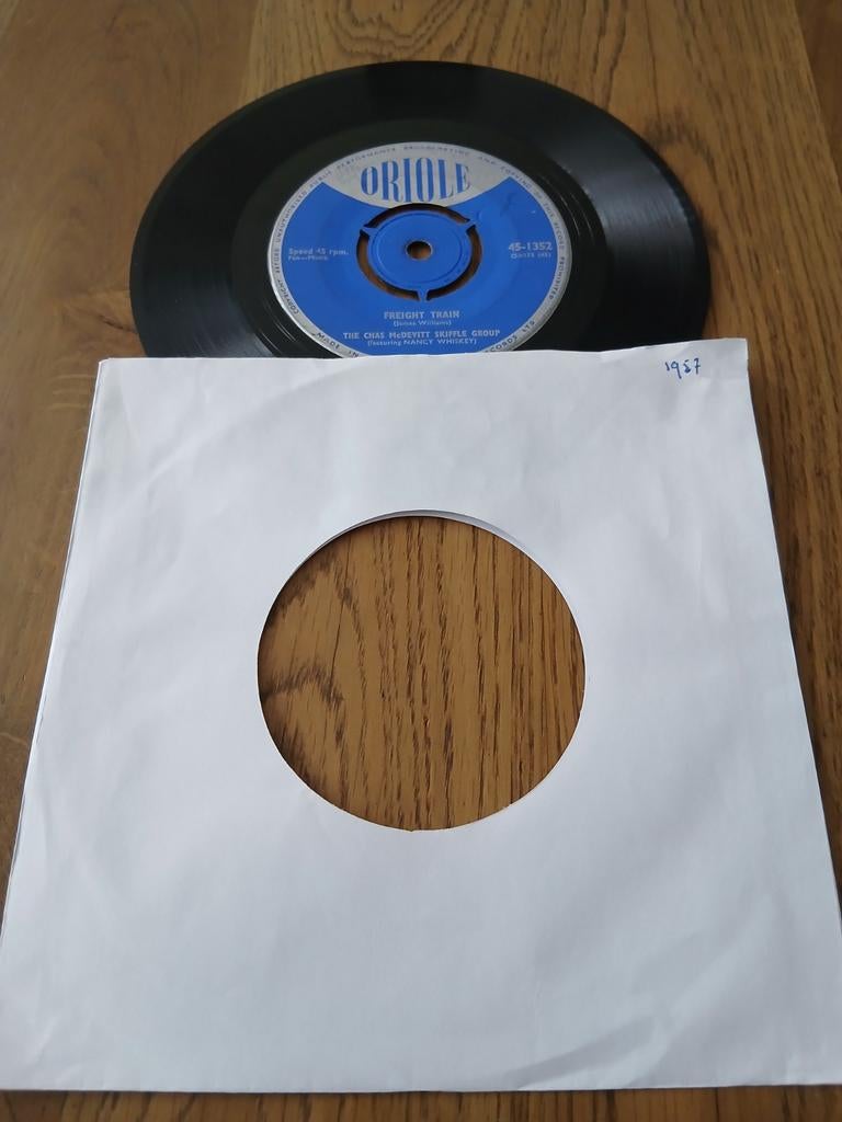 VINYL SINGLE  THE CHAS McDEVITT SKIFFLE GROUP 1957, Ophalen of Verzenden, Zo goed als nieuw, Overige genres