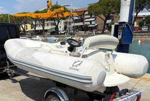 Zodiac 350 superjet 83pk, Binnenboordmotor, Afdekzeil, Benzine, 83 pk